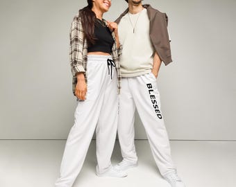 Pantalones deportivos de pierna ancha