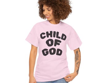 Camiseta "Niño de Dios" - Camiseta con tipografía de fe cristiana