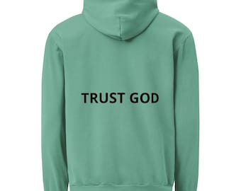 Unisex garment-dyed hoodie