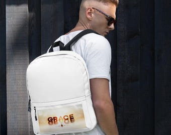 Grace - Mochila de poliéster resistente al agua: compartimento para portátil y bolsillo oculto