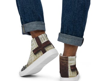 Zapatillas altas de lona para hombre