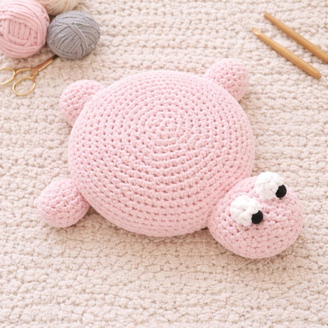 Turtle Crochet Pillow Pattern PDF | Amigurumi Turtle Cushion | Crochet ...