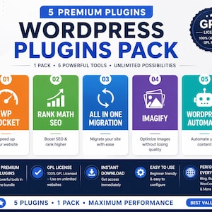5 WordPress-pluginspaket | GPL-licenspaket bild 1