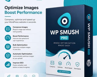 Plugin WP Smush Pro para WordPress / GPL / Plugin de optimización de imágenes / Descarga instantánea