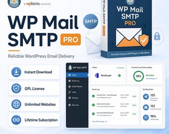 WP Mail SMTP Pro Plugin | WordPress Email Delivery | GPL License | Latest Version