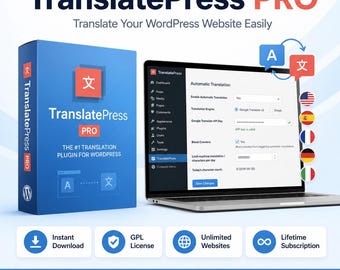 TranslatePress Pro Plugin | WordPress Translation Plugin | GPL | Latest Version | Multilingual Website