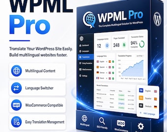 Plugin multilingue WPML 1 anno / Plugin di traduzione