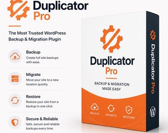 Plugin Duplicator Pro para WordPress / GPL / Copia de seguridad y migración / Descarga instantánea