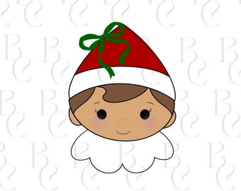 Elf W/ Bow Cookie Cutter