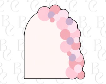 Arch With Balloons Cookie Cutter