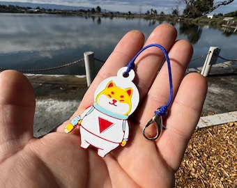 Llavero de astronauta Shiba Inu - Mochila impresa en 3D - Perro