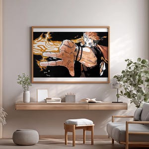 Pôster de personagem japonês / arte de fã / pôster de mangá / arte de fã feita à mão / arte para impressão digital / arquivo para download imagem 6