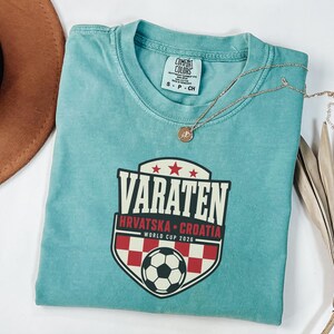 Croatia Soccer Shirt Vatreni Hrvatska Checkerboard Tee, World Cup 2026 Croatia Football Fan Soccer Gift, Comfort Colors Soccer Tee image 9