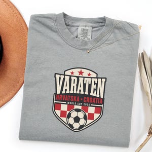 Croatia Soccer Shirt Vatreni Hrvatska Checkerboard Tee, World Cup 2026 Croatia Football Fan Soccer Gift, Comfort Colors Soccer Tee image 10