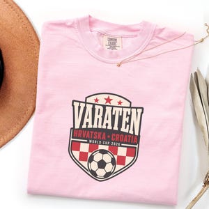 Croatia Soccer Shirt Vatreni Hrvatska Checkerboard Tee, World Cup 2026 Croatia Football Fan Soccer Gift, Comfort Colors Soccer Tee image 12