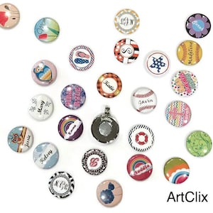 ArtClix® Perfect Fit Magnetic Pendant Trays One Inch Buttons Perfect Size for Standard Golf Markers Bridesmaid Gifts Holiday Gift image 8