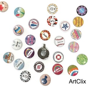 ArtClix® Perfect Fit Magnetic Pendant Trays One Inch Buttons Perfect Size for Standard Golf Markers Bridesmaid Gifts Holiday Gift image 7