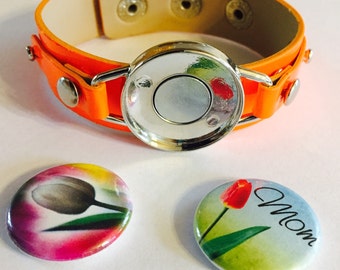 ArtClix® "Perfect Fit" Magnetic Bracelets - One Inch Buttons - Perfect Size for Standard Golf Markers - CHARMS SOLD SEPARATELY