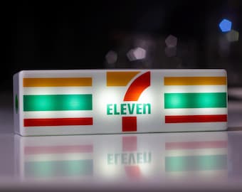 7-11 convenience store sign - mini LED magnet for your fridge