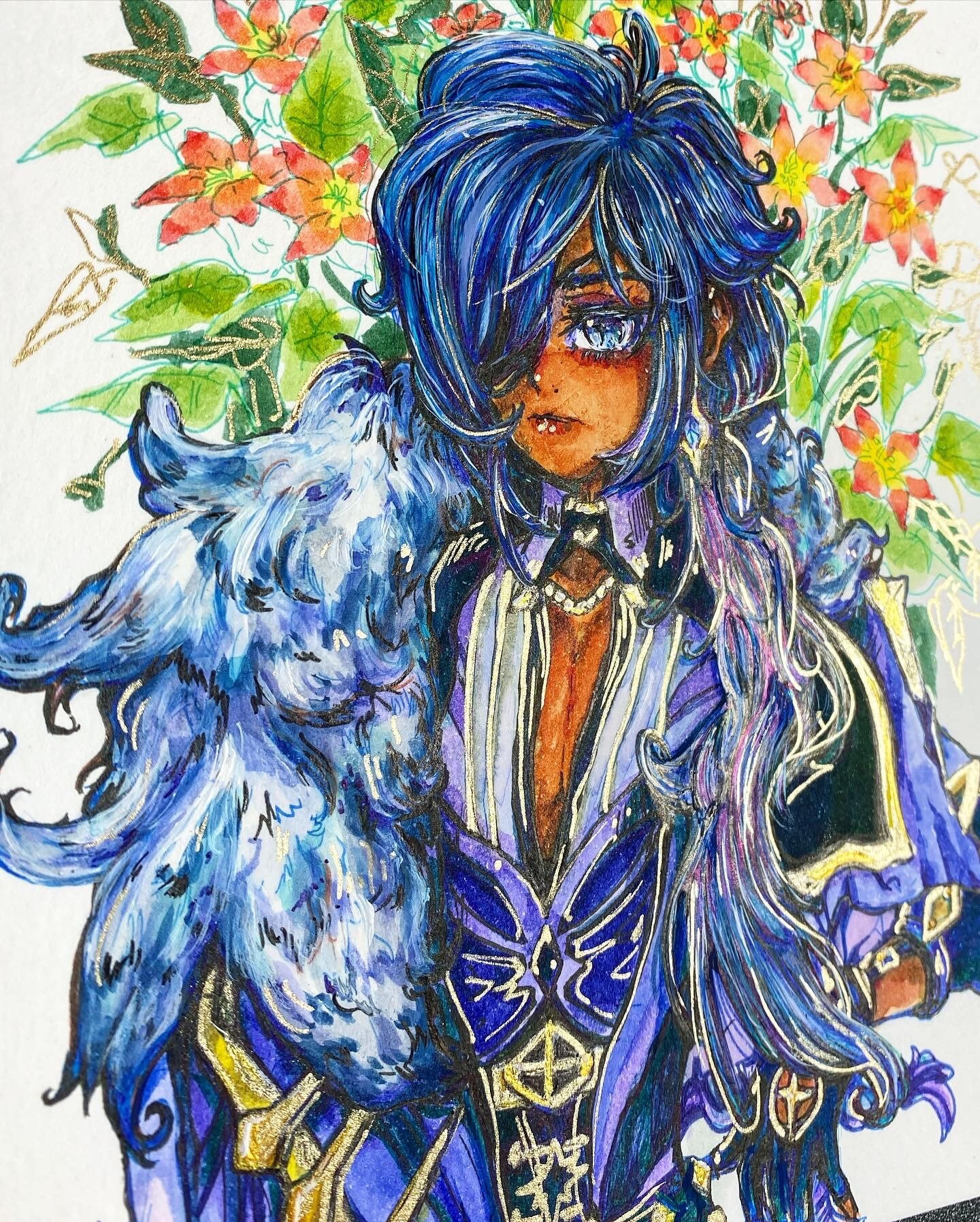 Genshin Impact Kaeya & Calla Lillies Etsy Nederland