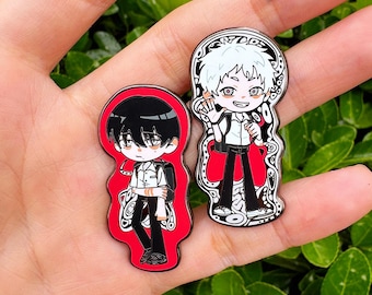 TSHD Yoshiki & Hikaru Enamel Pins- BLACK plated - Iimited edition