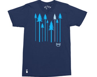 Setup Forest T-Shirt in NavyAqua