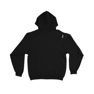 Setup® Trail dog Hooded Sweatshirt in Black. Fleece lined sweatshirt for Mountain Bikers, Hikers, Climbers and Outdoor Enthusiasts. image 2