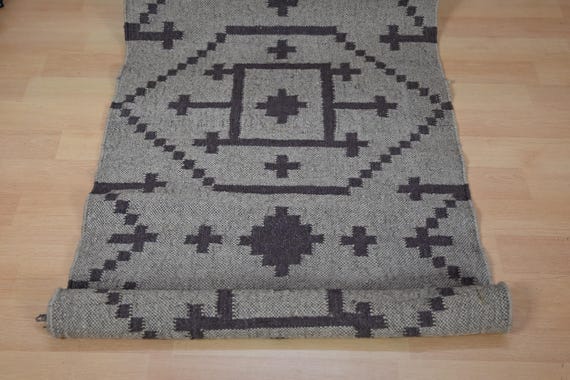 Runner Rug for Stairs - Handwoven Runner Rug, Kilim Runner Rug Entryway | Hallway | kitchen, Bedside Runner Rug, Tribal Pattern, Turkish Rug