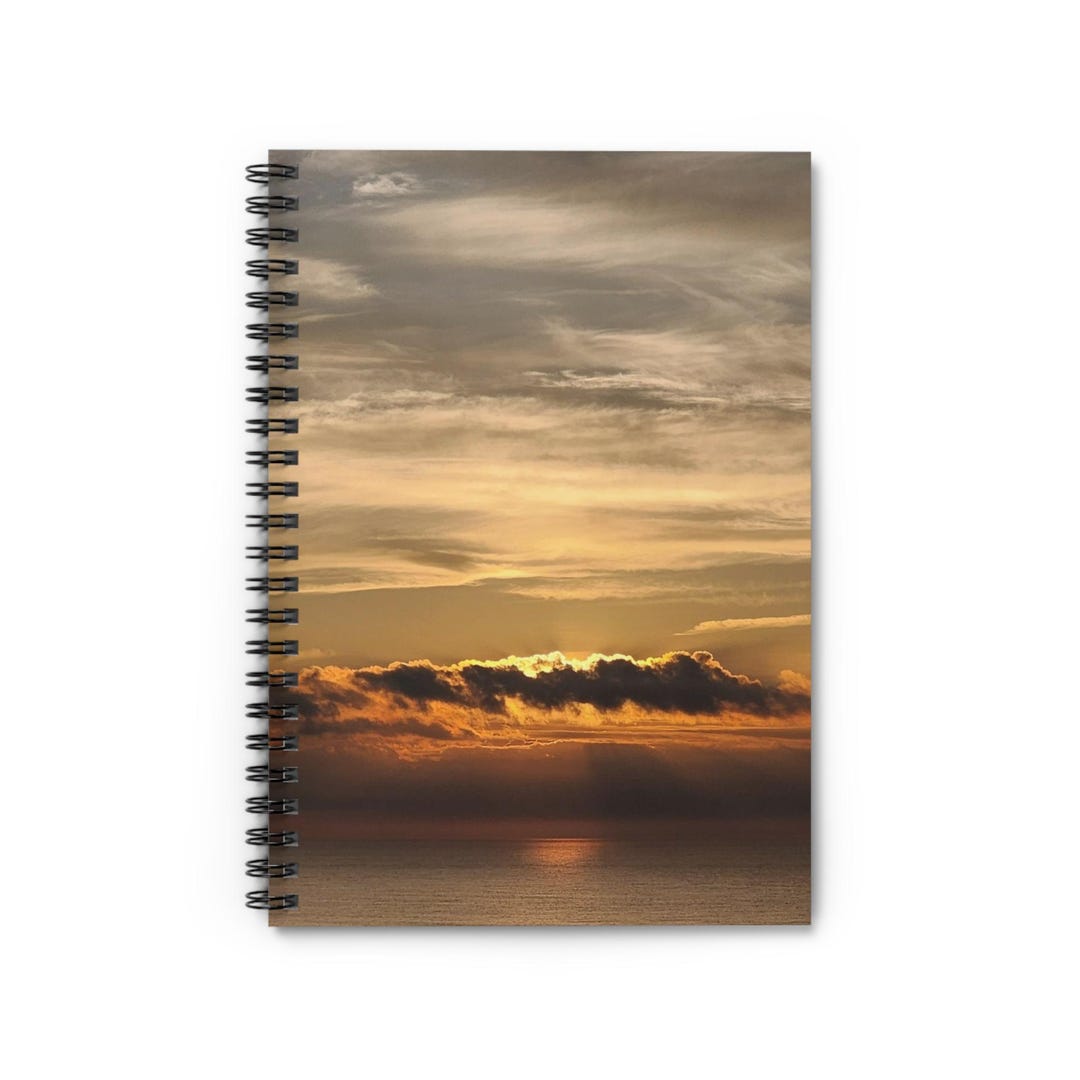 Sunset Over Ocean Spiral Notebook | Ruled Journal - Etsy