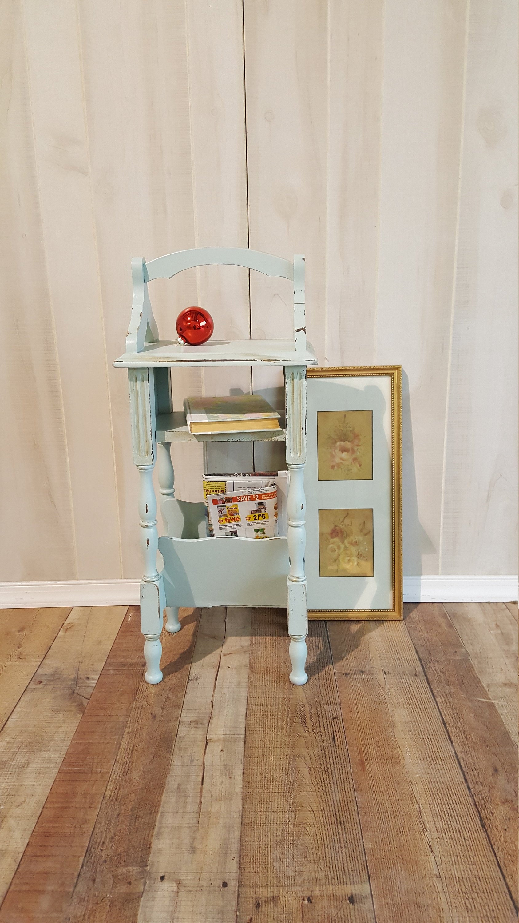 Pick Up Only Vintage Shabby Chic Telephone Table Farmhouse