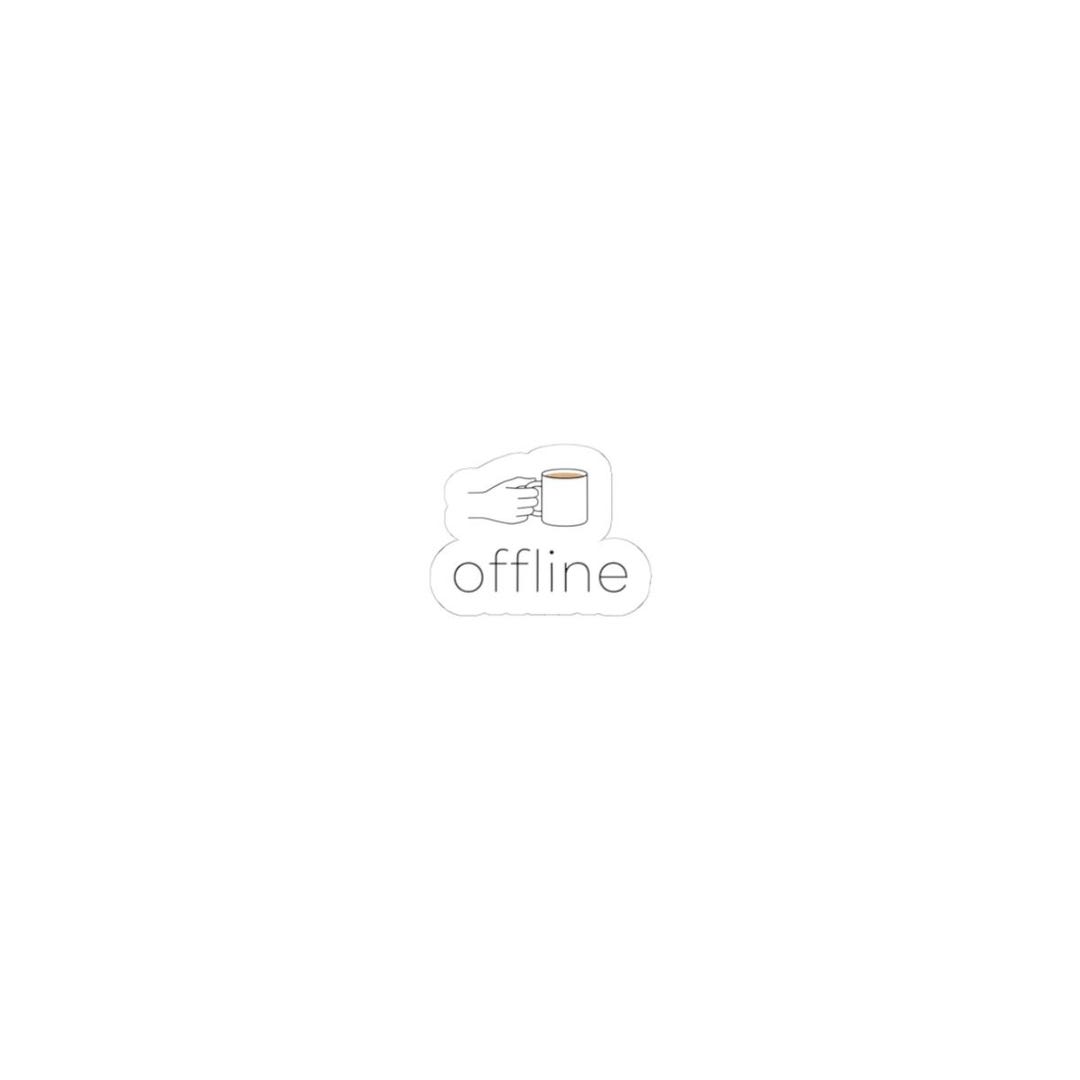 Offline Micro-icon Sticker | Monoline Minimal, Tiny Logo Sticker - Etsy