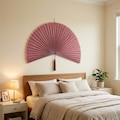Dusty Rose Boho Wall Fan, Large Fan Headboard Decor, Bedroom Gift for Her product logo