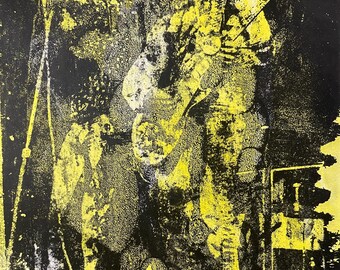 Unique Yellow Led Zeppelin Gel Print