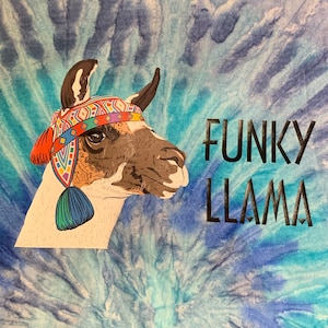 Phish &quot;Funky Llama&quot; T-shirt, Tie Dye T-shirt, Youth T-shirt, Long-sleeve shirt, Hoodie or Ladies T-shirt