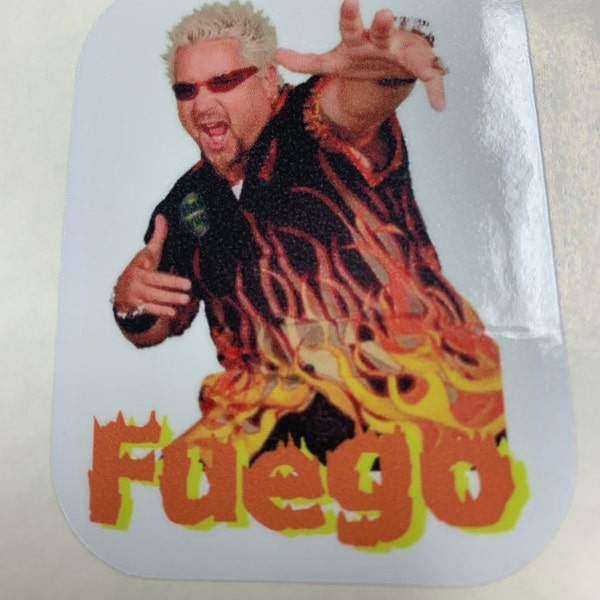 Guy Fieri Fuego Phish Sticker or Magnet