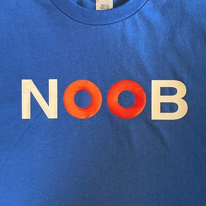 Simple Trendy Noob N00B Gamer Design Boy's Cotton Youth T-Shirt