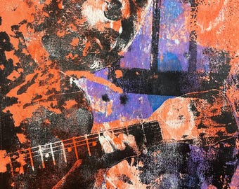 Unique Windowpane Jerry Garcia Gel Print