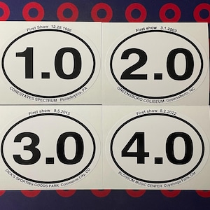 Phish Era First Show Sticker or Magnet