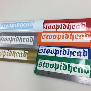 Stoopidhead Vinyl Decal