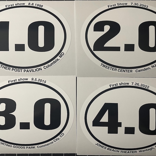 Phish Era First Show Sticker or Magnet
