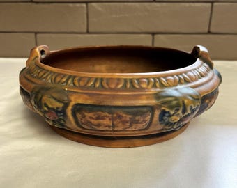 1924 Roseville Art Pottery 8" Florentine 1 #126-6 Console Bowl