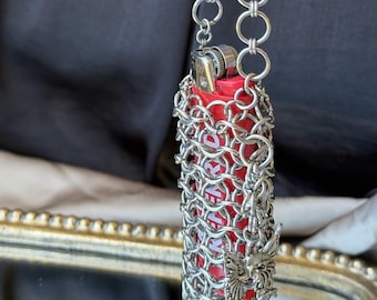 Chainmail Lighter Holder