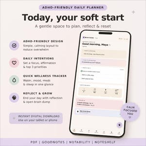 Planificador digital para personas con TDAH 2026, aplicación web sin conexión, temporizador de concentración.