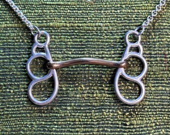 Glory Bit Necklace in Sterling Silver and Bronze