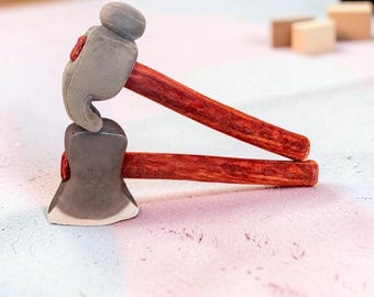 Soft Plush Axe and Hammer Toys | Funny Tool Stuffed Animals