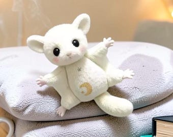 Llavero de peluche de ardilla voladora / Colgante de ardilla voladora para bolso / Colgante Kawaii suave