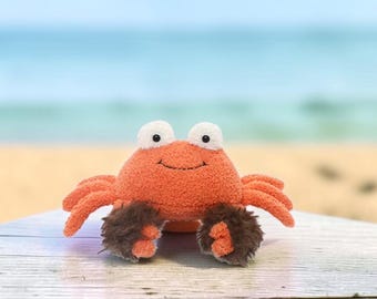 Hairy Crab Plush Toy | Soft Stuffed Animal Pillow, Cozy Bedroom Decor (22cm)