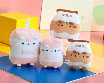 Milk Carton Plush Toy | Kawaii Drink Pillow, Soft Stuffed Animal, Unisex Gift