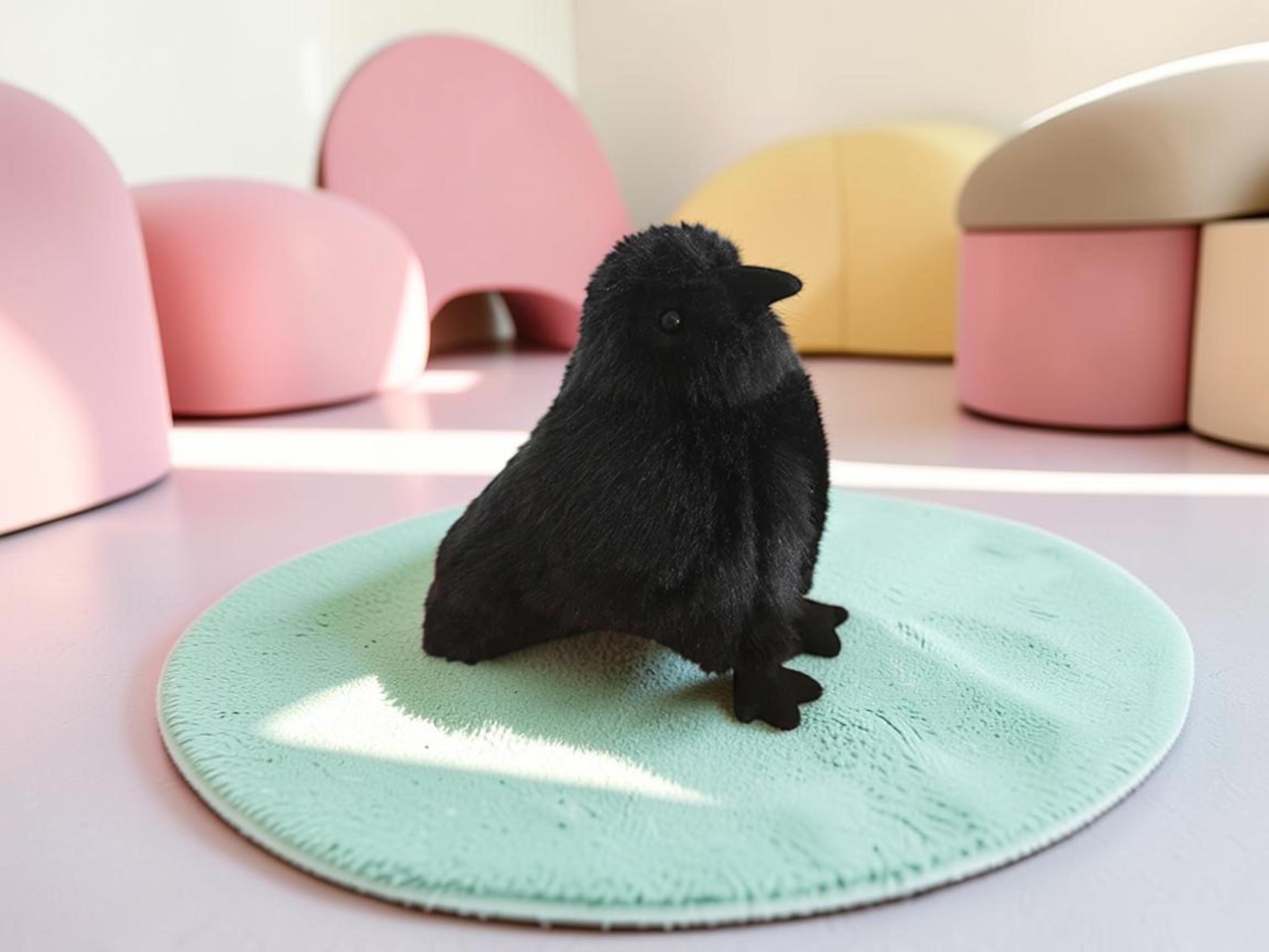 Realistic Crow Plush Toy | Lifelike Raven Stuffed Bird | Gothic Decor ...