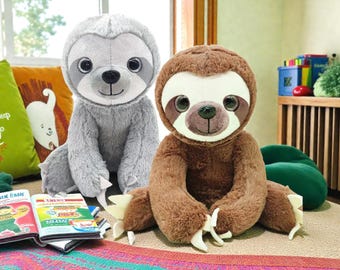 Peluche de perezoso de brazos largos / Muñeco de peluche suave para dormir